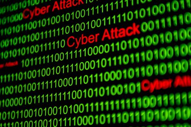 Yeşil renkli sayısal sürekli kod dramatiği, ikili kodlu soyut web verisi. Programlama kodu soyut teknoloji- oper.bulanık Tech Digital Data Transfer Ağı kavramı. Seçici odak noktasında