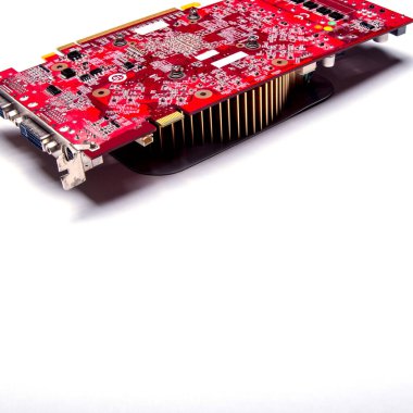Elektronik, endüstri, tahta modülü, farklı cihazlar için beyaz arkaplan elektronik bileşeni, kopyalama alanı, izole edilmiş