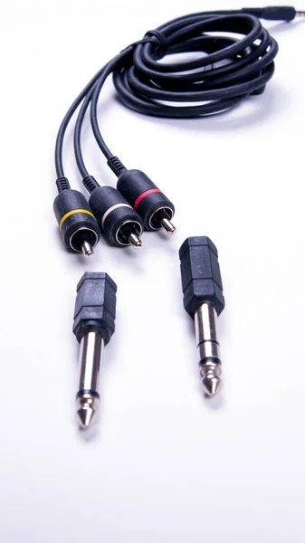 Diferentes Cables Para Conectar Diferentes Conectores Para Conectar Placas Electrónicas —  Fotos de Stock