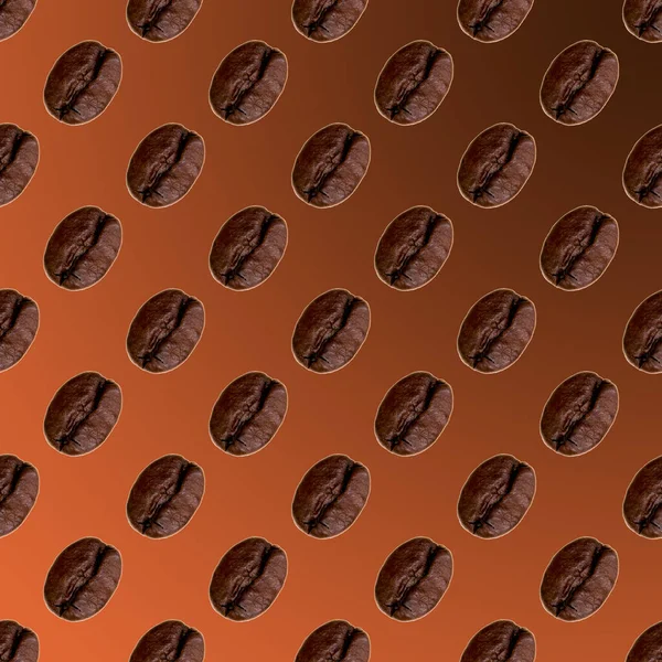 Kahve Çekirdekleri Koyu Kahverengi Arkaplan Duvar Kağıdı Doku Üst Manzara — Stok fotoğraf