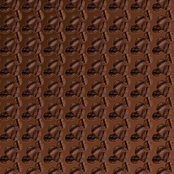 Koffiebonen Gelegd Een Patroon Een Donkerbruine Achtergrond Behang Textuur Bovenaanzicht — Stockfoto