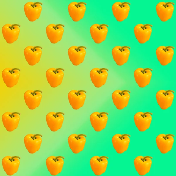 Bulgarian Yellow Pepper Yellow Green Gradient Background Pattern Wallpaper Top — Stock Photo, Image