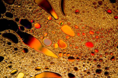 Su kabarcıkları kapanır - soyut renkli arkaplan, desen, doku