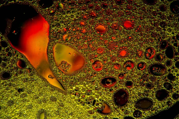 Su kabarcıkları kapanır - soyut renkli arkaplan, desen, doku