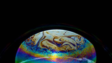 Soyut desenli sabun köpükleri, yakın çekim, makro fotoğraf, doku, desen,