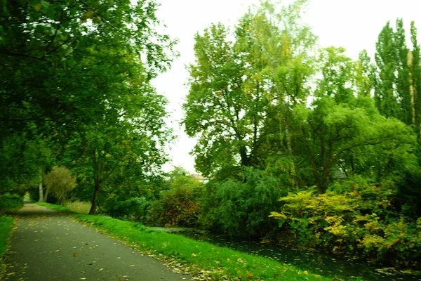 Herfstlandschap Een Schilderachtig Recreatiegebied Berlijn Duitsland — Stockfoto