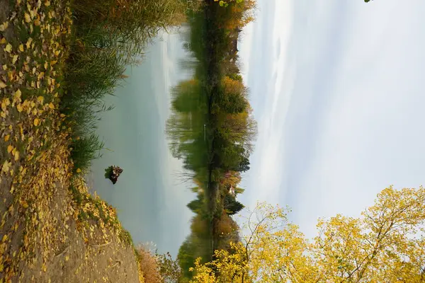 Prachtig Herfstlandschap Een Pittoresk Recreatiegebied Berlijn Duitsland — Stockfoto