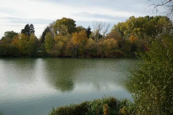 Bellissimo Paesaggio Autunnale Una Pittoresca Zona Ricreativa Berlino Germania — Foto Stock