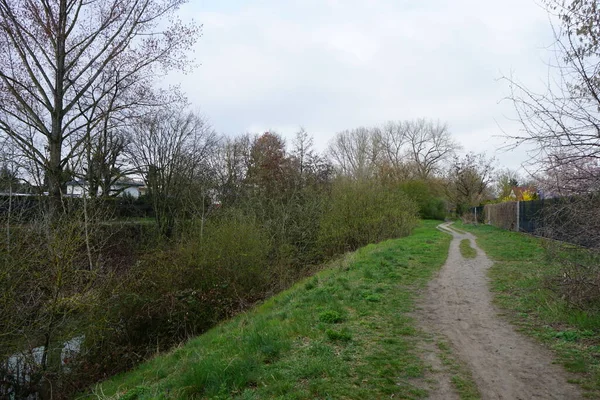 River Wuhle Magnificent Vegetation Spring Berlin Germany — Stock fotografie