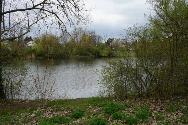 View Lake Wuhlesee Spring May Day Marzahn Hellersdorf Berlin Germany — Stock Photo, Image