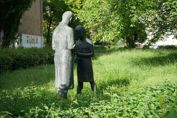 Statua Vicino Merian Schule Berlino Germania — Foto Stock