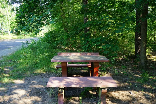 Rustplaats Voor Berlijners Aan Rand Van Het Bos Berlijn Duitsland — Stockfoto