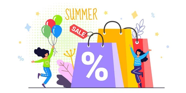 Shopping Banner Template Free Shipping Sale Discounts Digital Bill Vector — Stock Vector