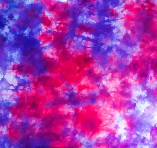 絞り染めの背景幾何学模様のテクスチャベクトルイラスト絞り抽象バティックブラシシームレスで繰り返しのパターンデザイン明るく 紫の色ペイントスプラッタ — ストックベクタ