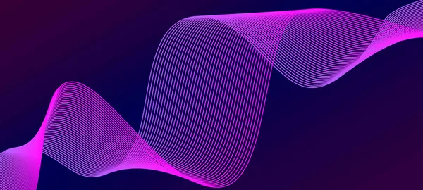 Fond Coloré Futuriste Bannière Géométrique Dégradée Avec Rose Bleu Violet — Image vectorielle