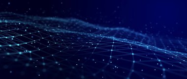 Bilgilerin yapısal bağlantısı. Ağ bağlantısında veri transferi. Soyut veri arkaplanı. Üç Boyut