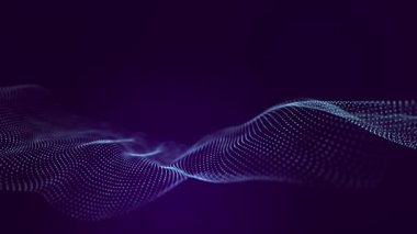 Geleceğin dalgası. Büyük verilerin 3 boyutlu görüntülenmesi. Analitik sunum 3D görüntüleme. Kusursuz döngü.