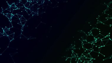 Veri bağlayıcı hücreler. Dijital engelleme zinciri konsepti ve bilgi iletim sistemi. 3B görüntüleme.