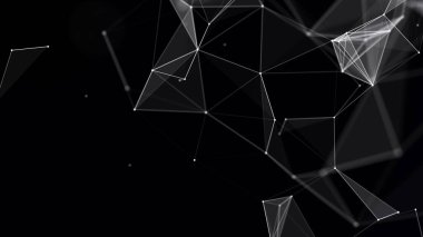 İnternet teknoloji ağı. Tekrarlanan veri ile soyut arkaplan. 3d .