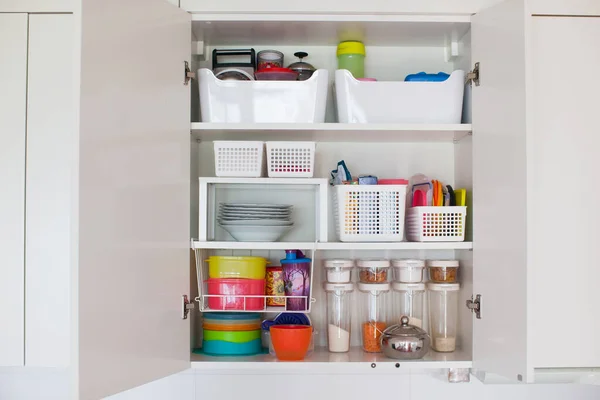 Storage in the kitchen.