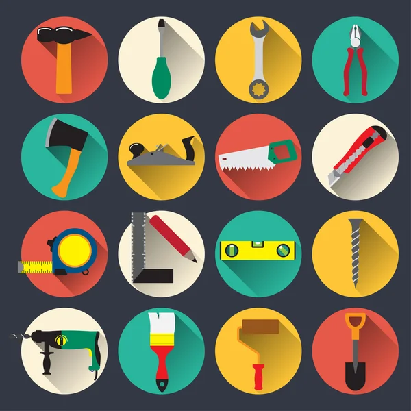 Tools icons — Stock Vector