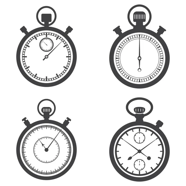 Χρονόμετρα με διακόπτη και χρονόμετρο — Διανυσματικό Αρχείο
