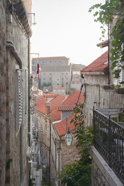 Medieval streets in the Dubrovnik's City