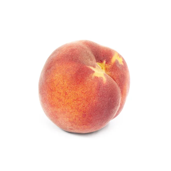 Een perzik geïsoleerd — Stockfoto