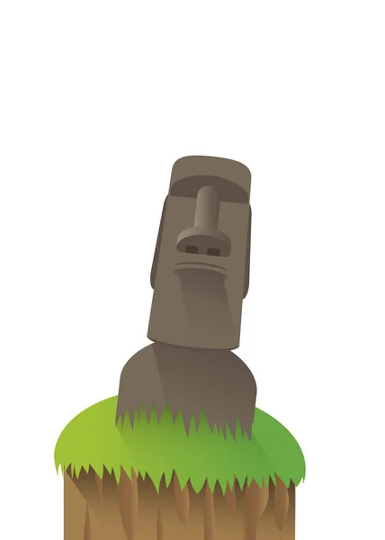 Moai - Isla de Pascua — Archivo Imágenes Vectoriales