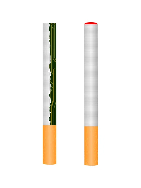 Elektronická cigareta — Stockový vektor