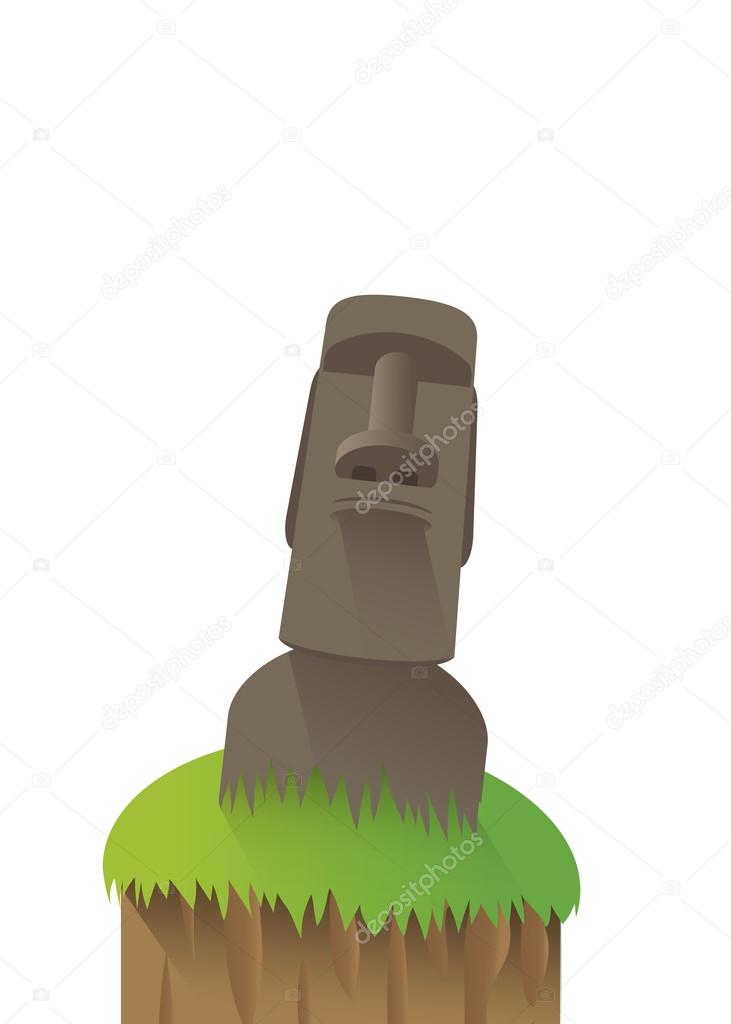 Illustration of Moai in Easter Island Graphic by rkawashima33 · Creative  Fabrica