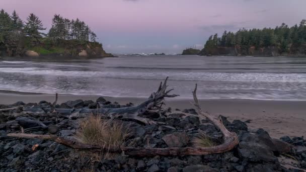 Sunset Bay Oregon Sunrise time-lapse — Wideo stockowe