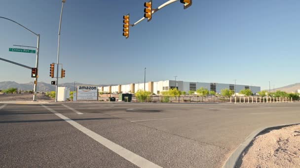 Amazon Warehouse di Tucson, Arizona, Amerika Serikat. Kantor Perekrutan. — Stok Video