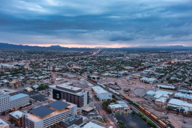 Tucson, Arizona 'dan geçen Amtrak Treni