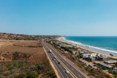 Malibu, California 'daki Pasifik Sahil Otobanı