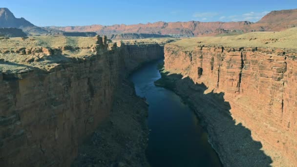 Rio Colorado no Marble Canyon Arizona com baixos níveis de água — Vídeo de Stock
