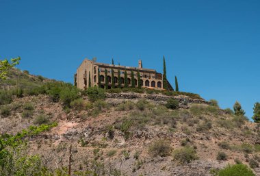 Douglas Mansion, a historic building in Jerome, Arizona clipart