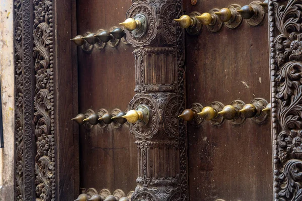 Stare Tradycyjne Drzwi Stone Town Zanzibar Tanzania — Zdjęcie stockowe