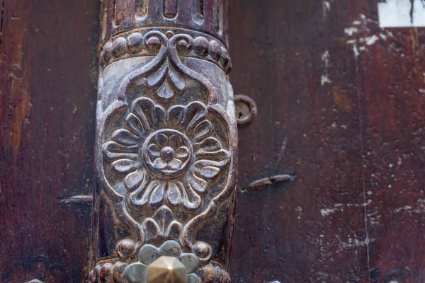 Alte Traditionelle Türen Stone Town Sansibar Tansania — Stockfoto