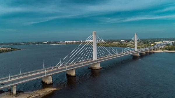 Pont Suspendu Relie Ville Dar Salaam — Photo