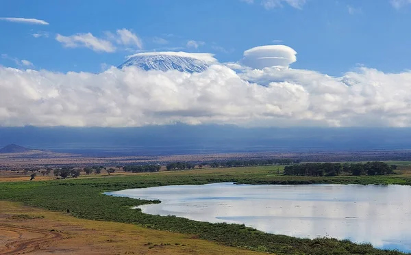 Afrikansk Savann Landskap Tsavo East National Park Kenya — Stockfoto