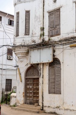 Eski geleneksel kapılar. Taş Şehir, Zanzibar, Tanzanya.