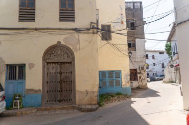 Eski geleneksel kapılar. Taş Şehir, Zanzibar, Tanzanya.