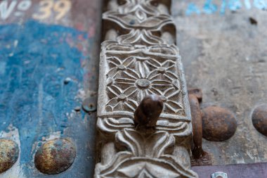 Eski geleneksel kapılar. Taş Şehir, Zanzibar, Tanzanya.