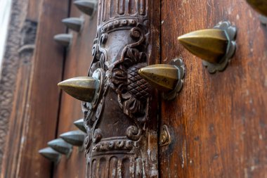 Eski geleneksel kapılar. Taş Şehir, Zanzibar, Tanzanya.