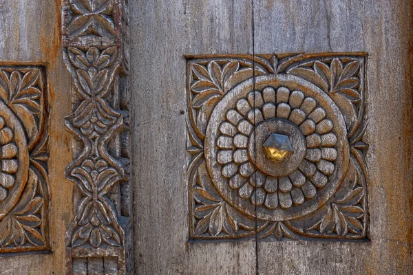 Alte Traditionelle Türen Stone Town Sansibar Tansania — Stockfoto