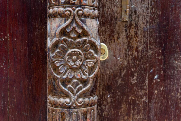 Antigas Portas Tradicionais Stone Town Zanzibar Tanzânia — Fotografia de Stock