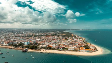Zanzibar adasının hava görüntüsü
