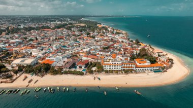 Zanzibar adasının hava görüntüsü