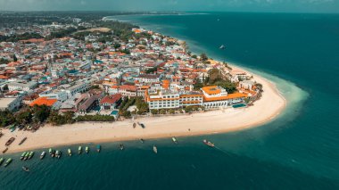 Zanzibar adasının hava görüntüsü